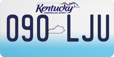 KY license plate 090LJU