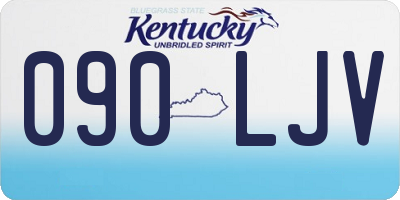 KY license plate 090LJV
