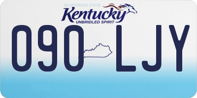 KY license plate 090LJY