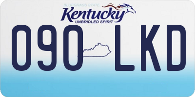 KY license plate 090LKD