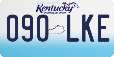 KY license plate 090LKE