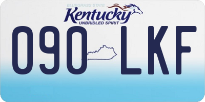 KY license plate 090LKF