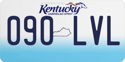KY license plate 090LVL