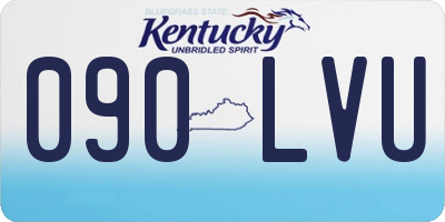 KY license plate 090LVU