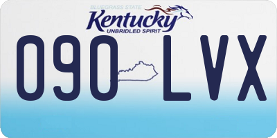 KY license plate 090LVX