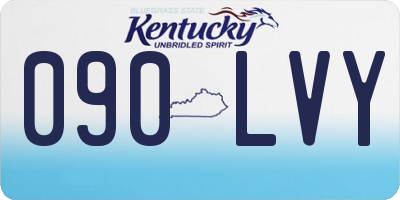 KY license plate 090LVY