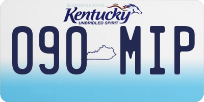 KY license plate 090MIP