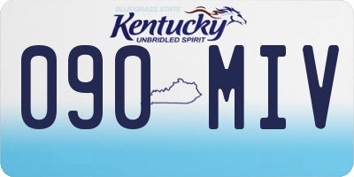KY license plate 090MIV