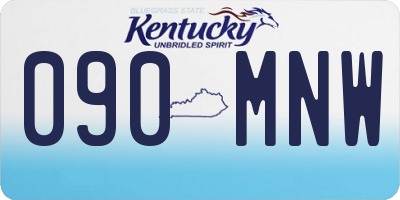 KY license plate 090MNW