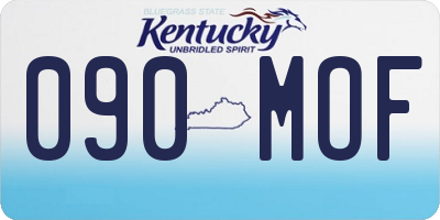 KY license plate 090MOF