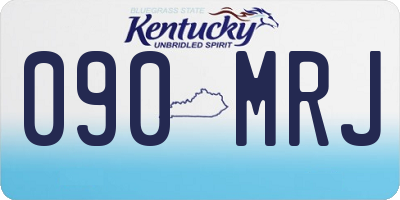 KY license plate 090MRJ