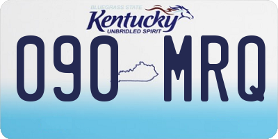 KY license plate 090MRQ
