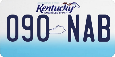 KY license plate 090NAB