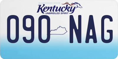 KY license plate 090NAG