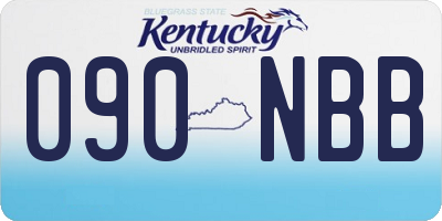 KY license plate 090NBB