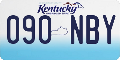 KY license plate 090NBY
