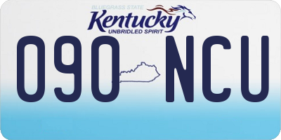 KY license plate 090NCU