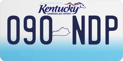 KY license plate 090NDP