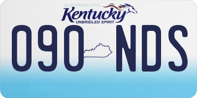 KY license plate 090NDS