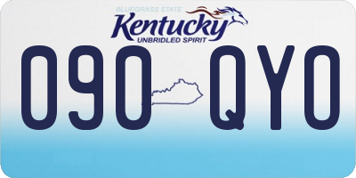KY license plate 090QYO