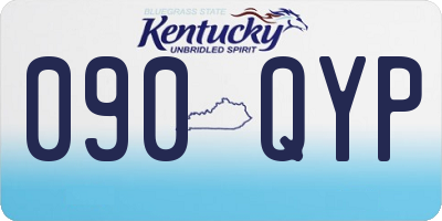 KY license plate 090QYP