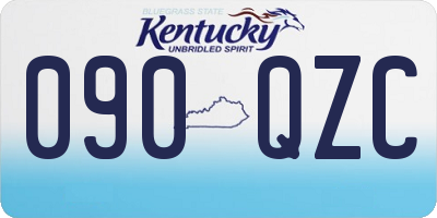 KY license plate 090QZC