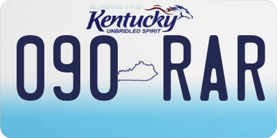 KY license plate 090RAR