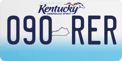 KY license plate 090RER