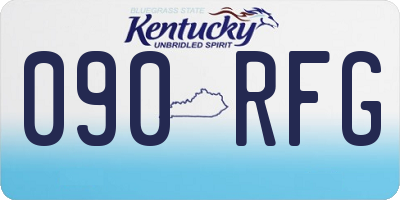 KY license plate 090RFG