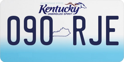 KY license plate 090RJE