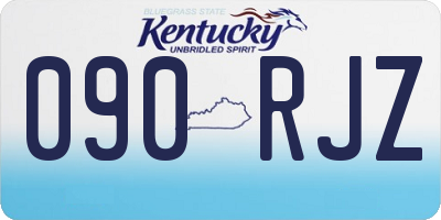 KY license plate 090RJZ