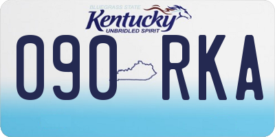 KY license plate 090RKA