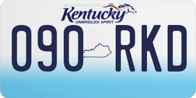 KY license plate 090RKD