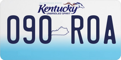 KY license plate 090ROA