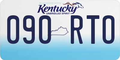 KY license plate 090RTO