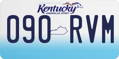 KY license plate 090RVM