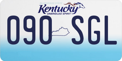KY license plate 090SGL