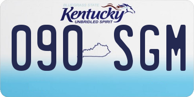 KY license plate 090SGM