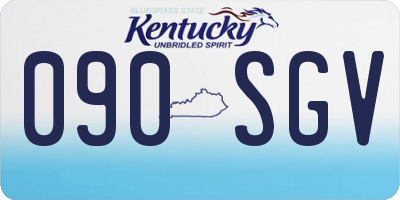 KY license plate 090SGV