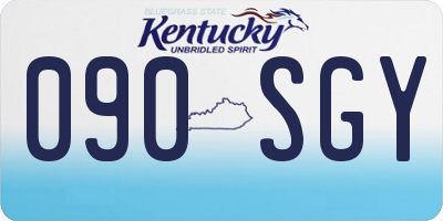KY license plate 090SGY