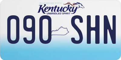 KY license plate 090SHN