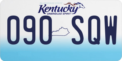 KY license plate 090SQW