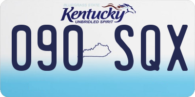 KY license plate 090SQX