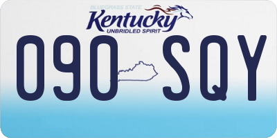 KY license plate 090SQY