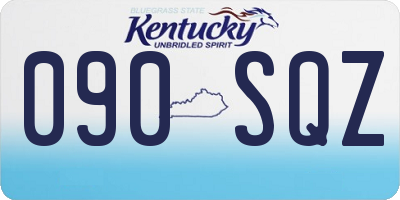 KY license plate 090SQZ