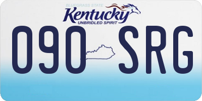 KY license plate 090SRG