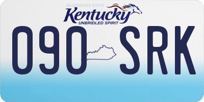 KY license plate 090SRK