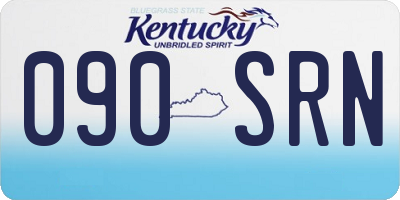KY license plate 090SRN