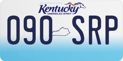 KY license plate 090SRP