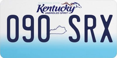KY license plate 090SRX